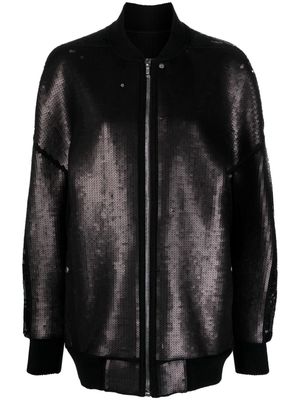 Rick Owens Peter sequin-embellished bomber jacket - Black