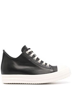 Rick Owens platform leather sneakers - Black
