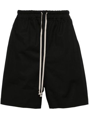Rick Owens poplin organic-cotton track shorts - Black