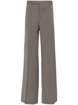 Rick Owens pressed-crease straight trousers - Brown