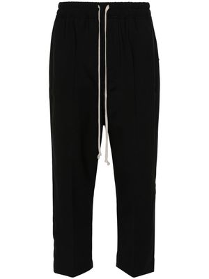 Rick Owens pressed-crease tapered-leg trousers - Black