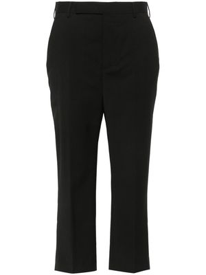 Rick Owens pressed-creased tapered trousers - Black