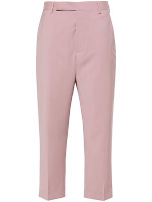 Rick Owens pressed-creased wool trousers - Pink