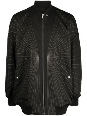 Rick Owens Radiance cotton padded bomber jacket - Black