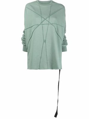 Rick Owens raised seam sweatshirt - Green
