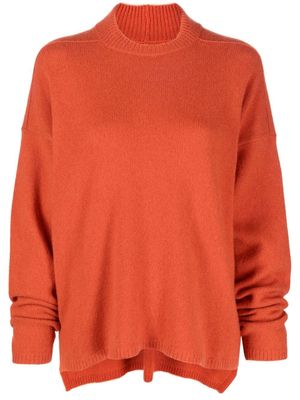 Rick Owens ribbed-knit long sleeve jumper - Orange