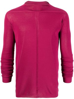 Rick Owens ribbed-knit organic-cotton jumper - Pink