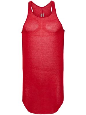 Rick Owens ribbed-knit tank top - Red