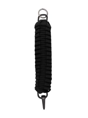 Rick Owens ruched cotton keychain - Black