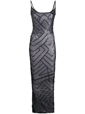 Rick Owens sequin-embellished sheer gown - Black