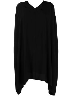 Rick Owens sheer-panel detail tunic - Black
