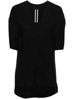 Rick Owens short-sleeve V-neck blouse - Black