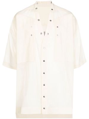 Rick Owens short-sleeved oversized shirt - Neutrals