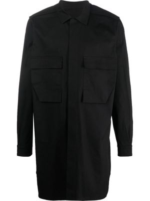 Rick Owens single-breasted coat - Black