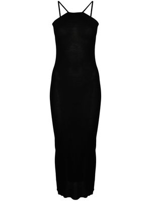 Rick Owens Skorpio fine-ribbed maxi dress - Black