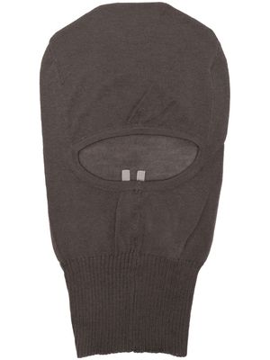 Rick Owens Skull balaclava cashmere-knit hat - Brown