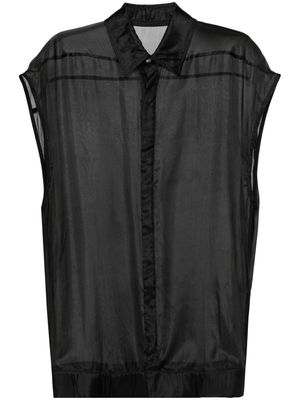 Rick Owens SL Jumbo silk blouse - Black
