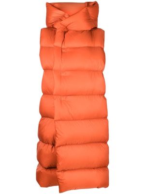 Rick Owens sleeveless padded coat - Orange