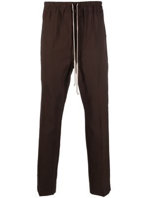 Rick Owens slim-cut drawstring-waistband trousers - Brown