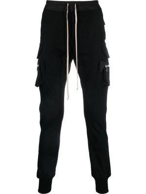 Rick Owens slim-cut leg cargo trousers - Black