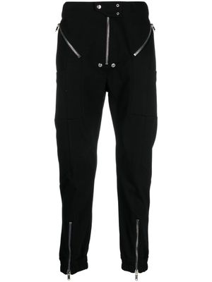 Rick Owens slim-cut zip-detail trousers - Black