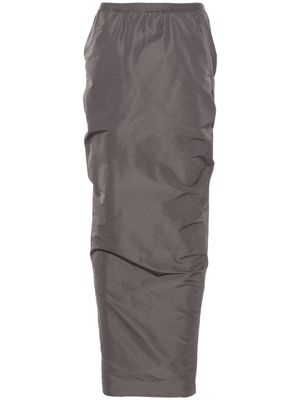 Rick Owens Soft Pillar long skirt - Grey
