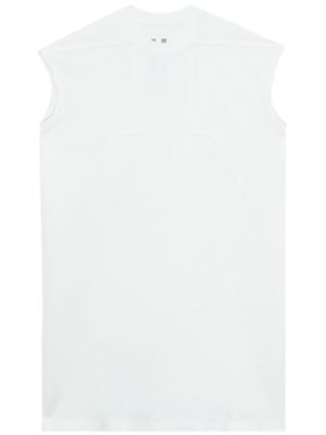 Rick Owens Splintered Tarp cotton tank top - White