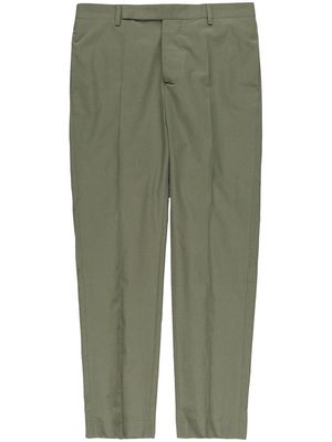 Rick Owens straight leg tailored trousers - Green