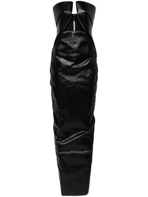 Rick Owens strapless cut-out maxi dress - Black