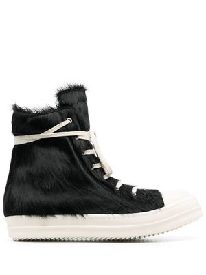 Rick Owens Strobe high-top lace-up sneakers - Black