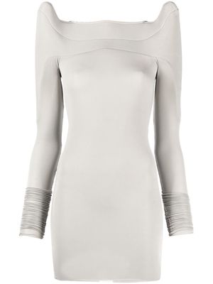 Rick Owens Tec boat-neck top - Grey