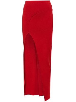 Rick Owens Theresa high-waist maxi skirt - Red