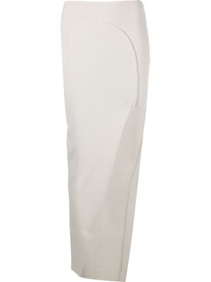 Rick Owens Theresa side-slit skirt - Grey