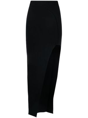Rick Owens thigh-high slit skirt - Black