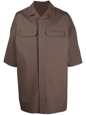Rick Owens Tommy short-sleeve shirt - Brown