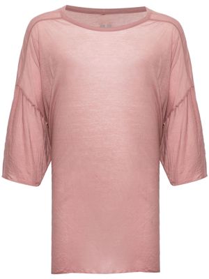 Rick Owens Tommy T semi-sheer T-shirt - Pink