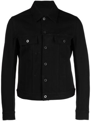 Rick Owens Trucker cotton shirt jacket - Black