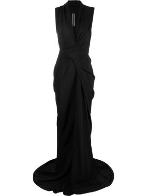 Rick Owens twist-detail sleeveless dress - Black