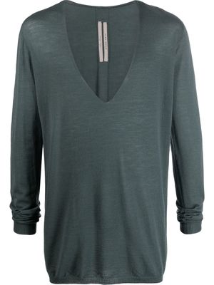 Rick Owens V-Neck virgin-wool jumper - Green