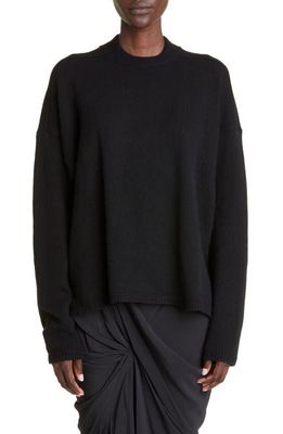 Rick Owens Women's Crewneck Cashmere & Wool Sweater in Black
