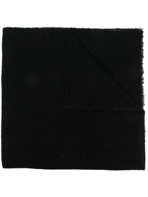 Rick Owens wool-blend blanket scarf - Black