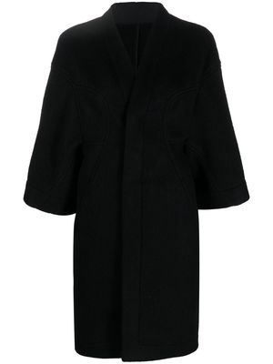 Rick Owens wool single-breasted coat - Black