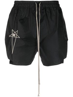 Rick Owens x Champion Doplphin Boxers logo-embroidered shorts - Black