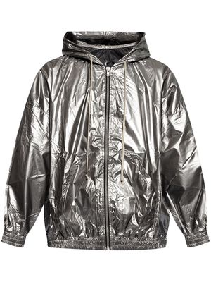 Rick Owens X Champion Jumbo Jason's zip-up hooded jacket - Metallic