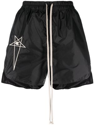 Rick Owens X Champion logo-embroidered mini shorts - Black