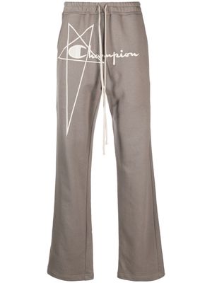 Rick Owens X Champion x Champion Dietrich logo-embroidered track pants - Brown