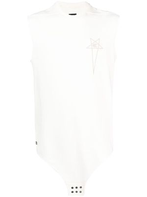 Rick Owens X Champion x Champion logo-embroidered cotton top - Neutrals