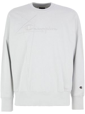 Rick Owens X Champion x Champion logo-embroidered sweatshirt - White