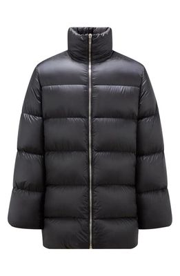 Rick Owens x Moncler Cyclopic Down Puffer Coat in Black