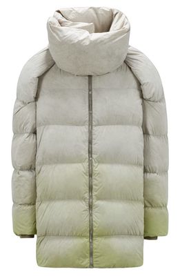 Rick Owens x Moncler Cyclopic Gradient Puffer Jacket in 28D Acid Degrade